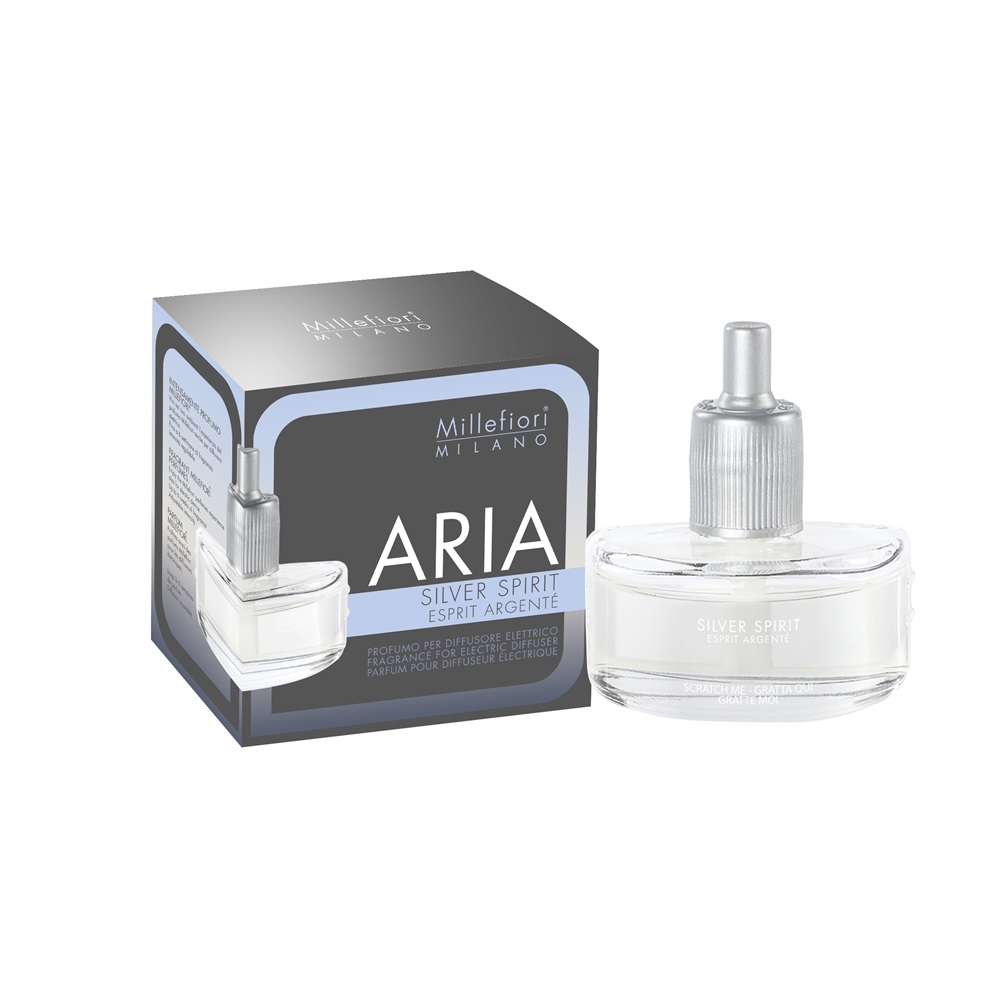 Millefiori Ricarica per Diffusore Elettrico Silver Spirit 20 ml - Fragranza Agrumi, Gelsomino e Mughetto