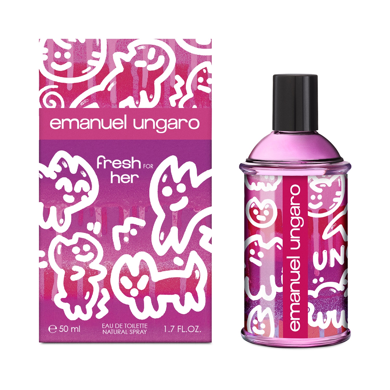 Emanuel Ungaro Fresh For Her Eau De Toilette 50 ml - Fragranza Floreale con Note di Pera Nashi e Bergamotto