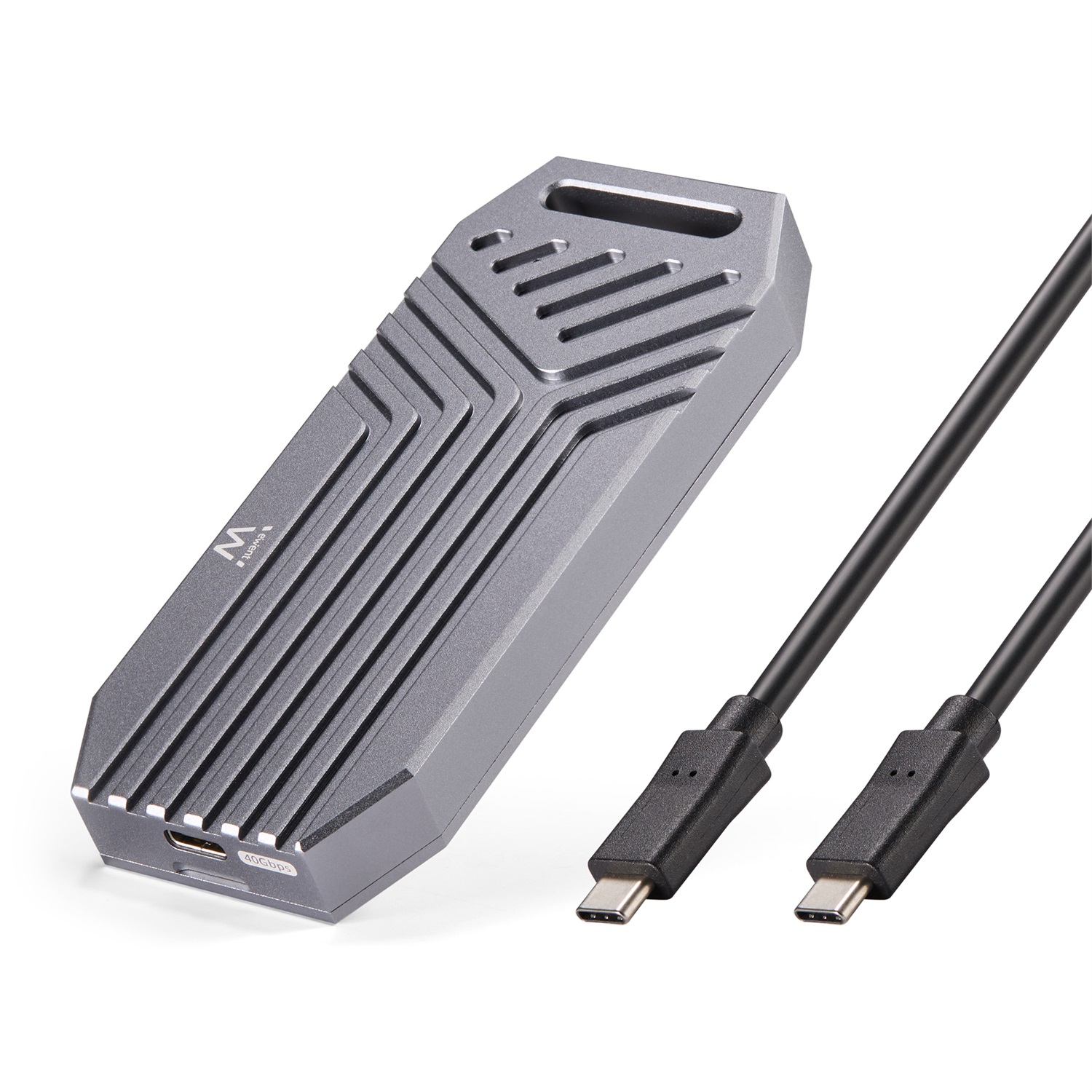 Ewent Box Esterno USB4 40 Gbps per SSD NVMe M.2 - Custodia in Alluminio con Dissipazione Calore, Plug&Play e Supporto UASP&TRIM