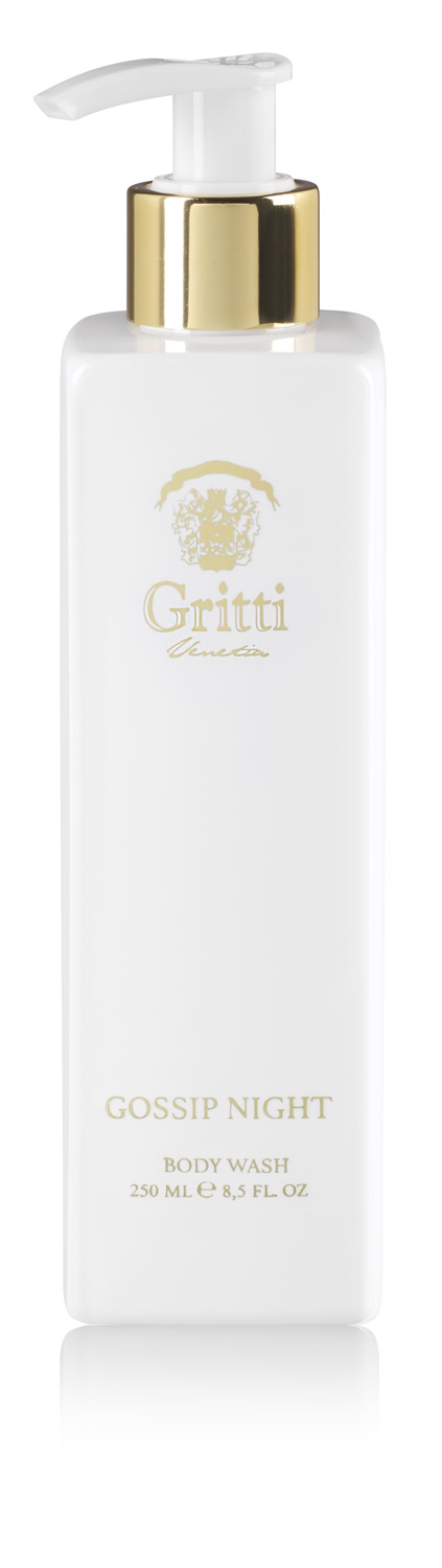 Gritti Gossip Night Gel Doccia 250 ml - White Collection per Adulti e Pelle Universale