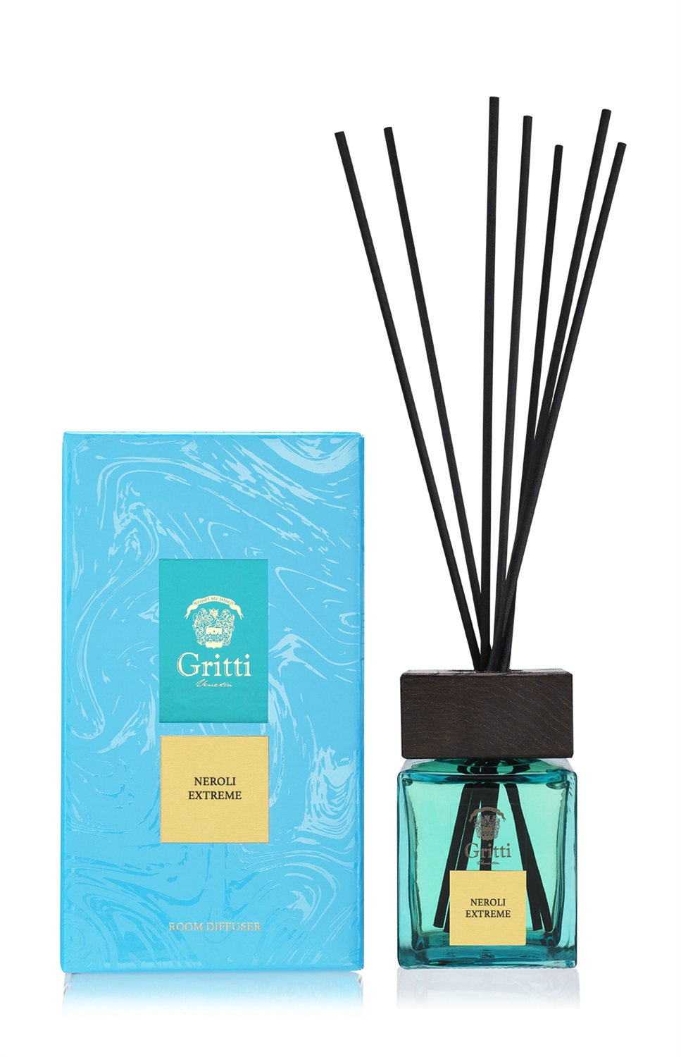 Gritti Neroli Extreme Diffusore d'Ambiente 250 ml con Bastoncini - Fragranza Intensa e Dinamica con Note di Miele, Ambra e Vaniglia