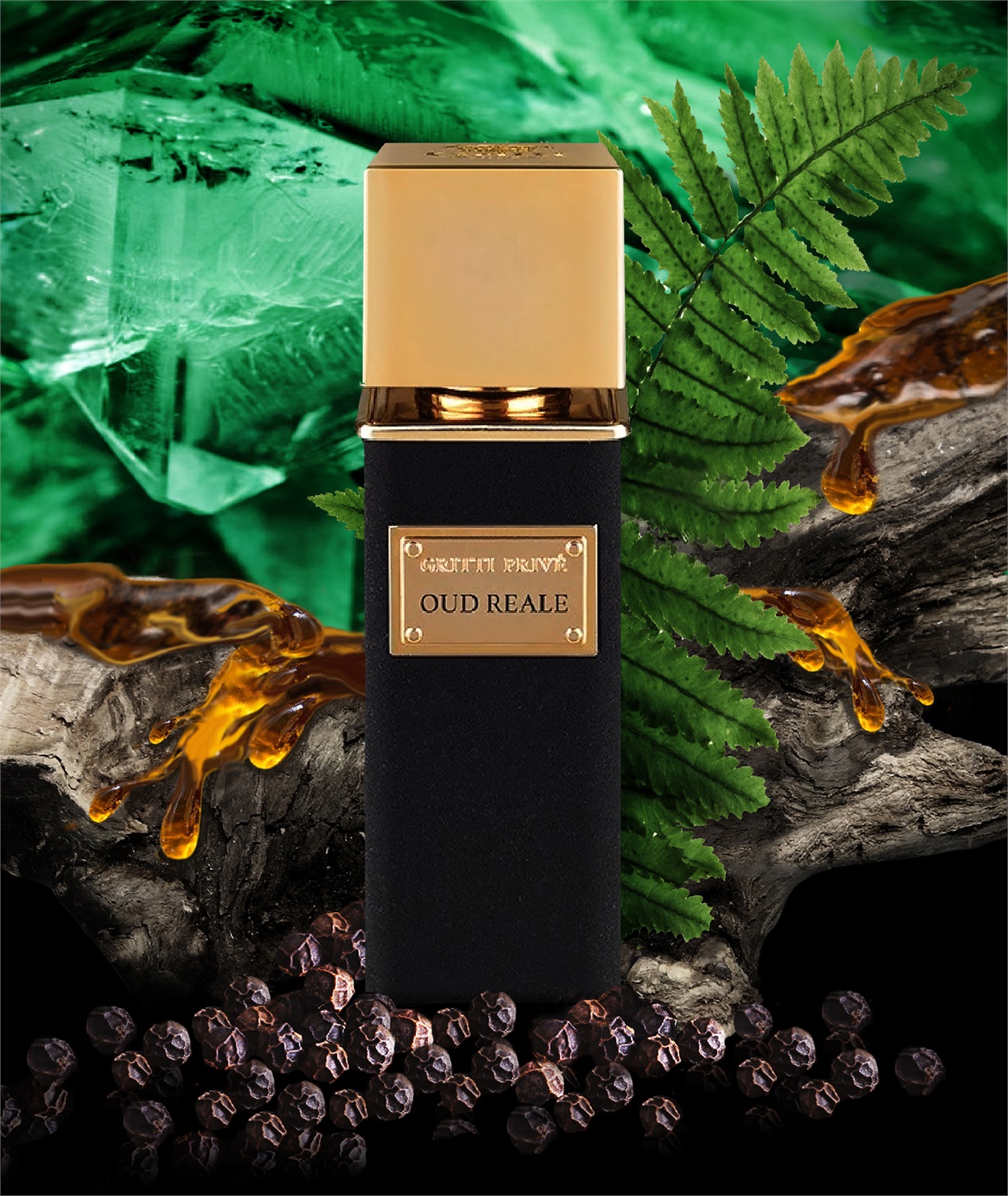 Gritti Venetia Oud Reale Extrait de Parfum 100 ml Unisex - Note di Zenzero, Limone Verde, Balsamo di Gurjum, Giacinto, Pepe Rosa, Vetiver, Ambra Grigia, Muschio e Oud