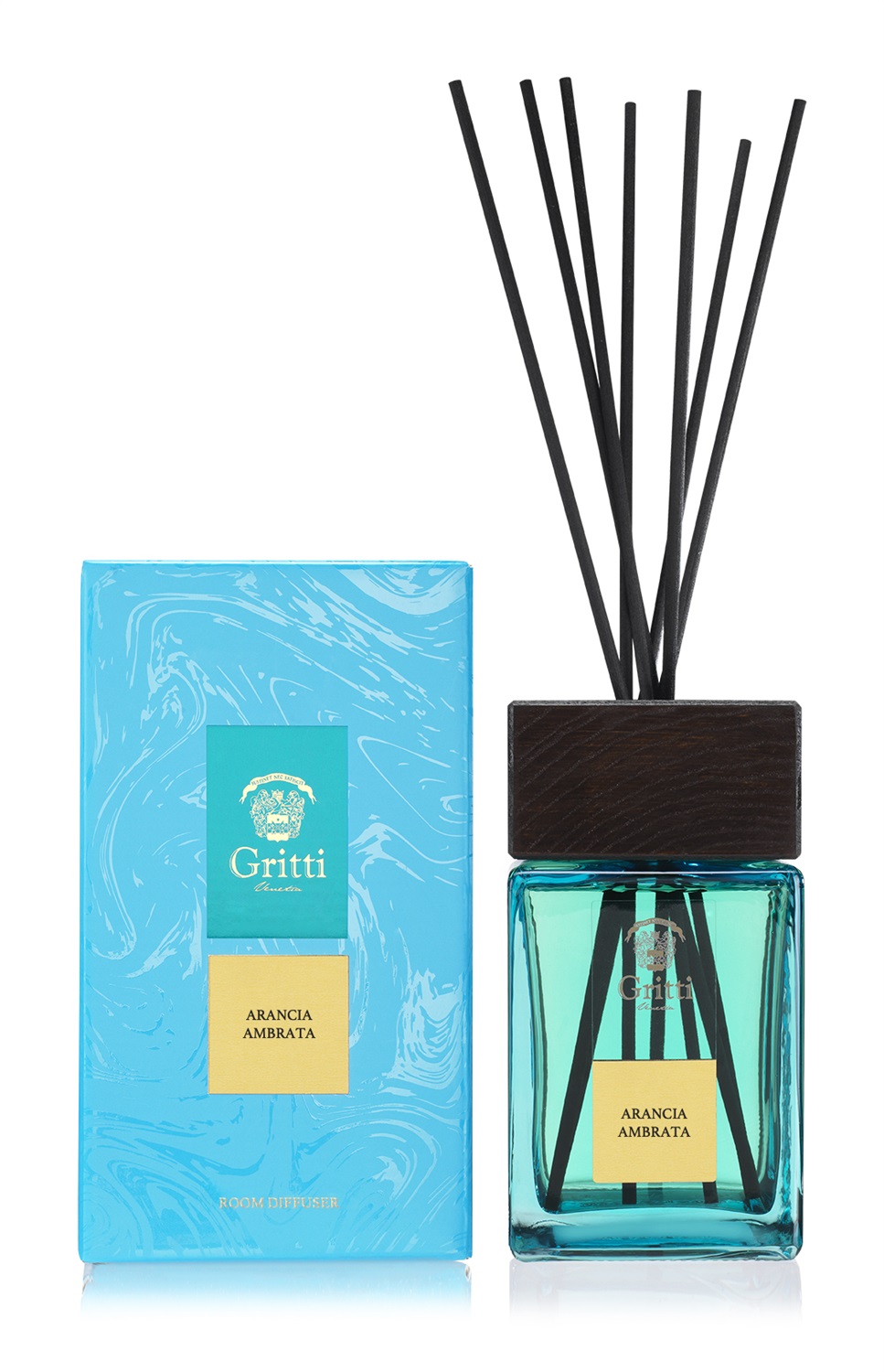 Gritti Arancia Ambrata Diffusore d'Ambiente 500 ml con Bastoncini - Rilassante e Luminosa