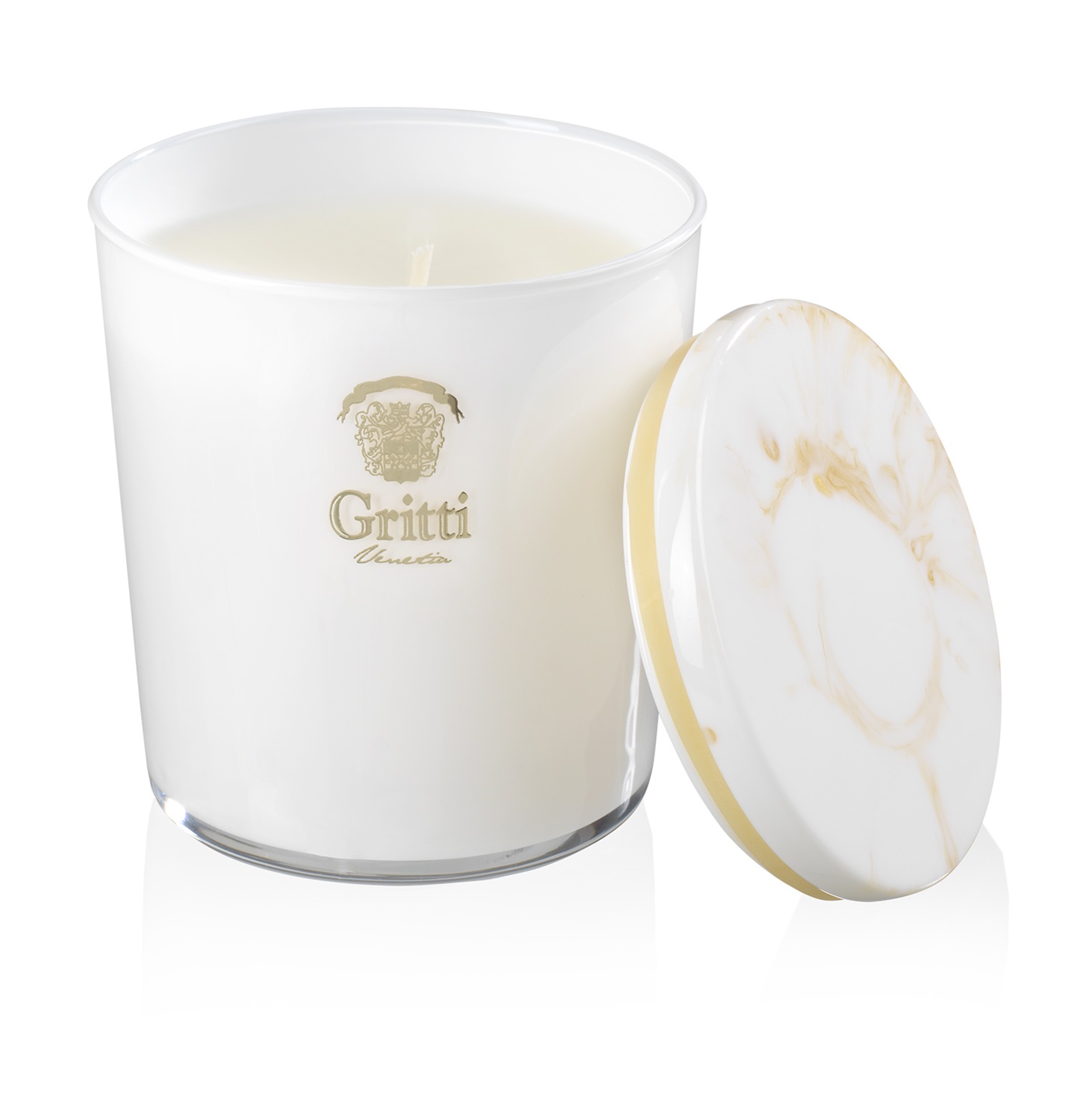 GRITTI Adèle - Candela Profumata 230 gr della White Collection con note di gelsomino e fiori inebrianti