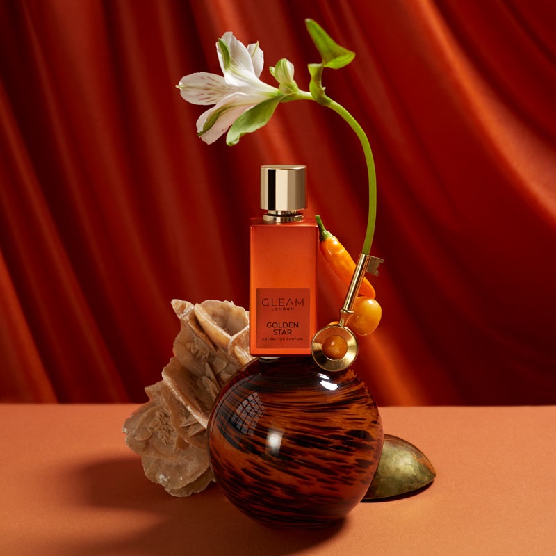 Gleam London Golden Star Extrait de Parfum 50 ml - Unisex, Note di Zafferano, Oud, Cuoio, Patchouli e Ambra