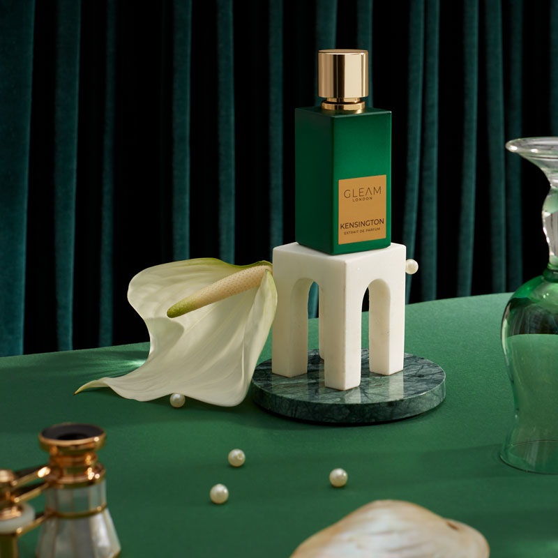 Gleam London Kensington Extrait de Parfum 50 ml - Unisex, Note di Oud, Zenzero, Tè Nero, Patchouli e Ambra