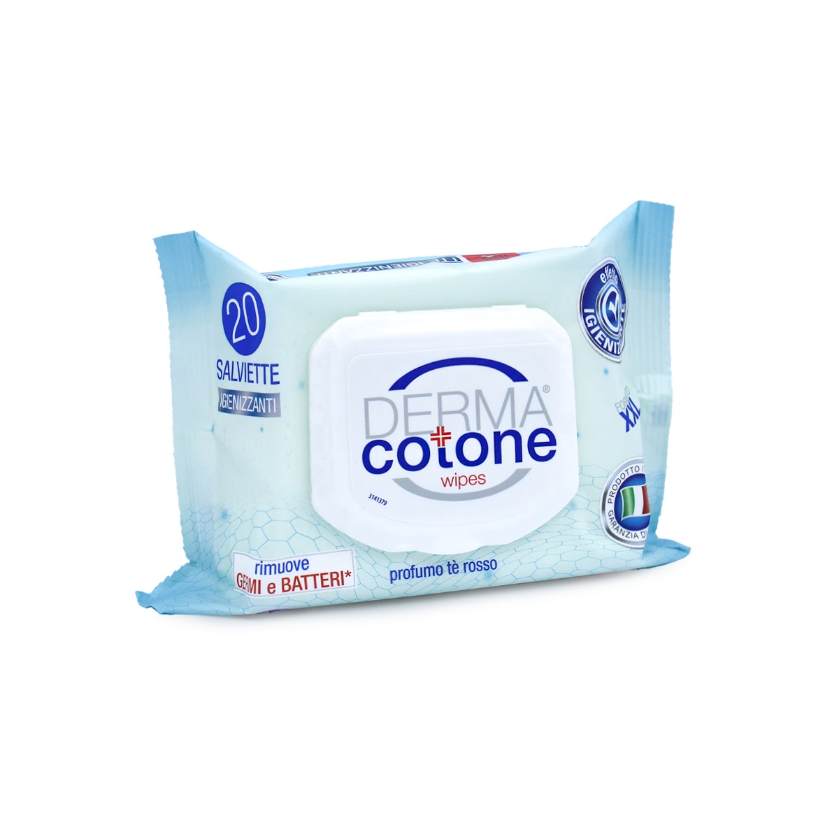 Dermacotone Salviettine Igienizzanti 20 Pezzi - Tessuto Extraconsistente, Formula che Ripristina il pH della Pelle