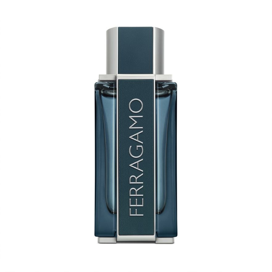 Salvatore Ferragamo Intense Leather Eau de Parfum Uomo 100 ml - Note di Mandarino, Pepe Rosa e Muschio di Quercia