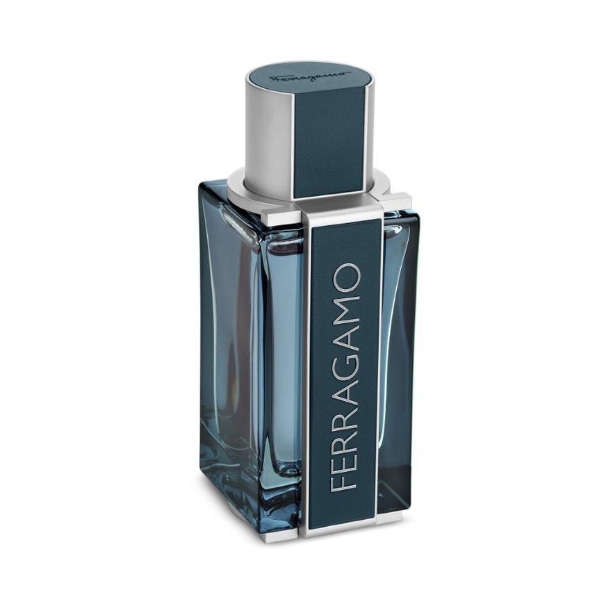 Salvatore Ferragamo Intense Leather Eau de Parfum Uomo 100 ml - Note di Mandarino, Pepe Rosa e Muschio di Quercia