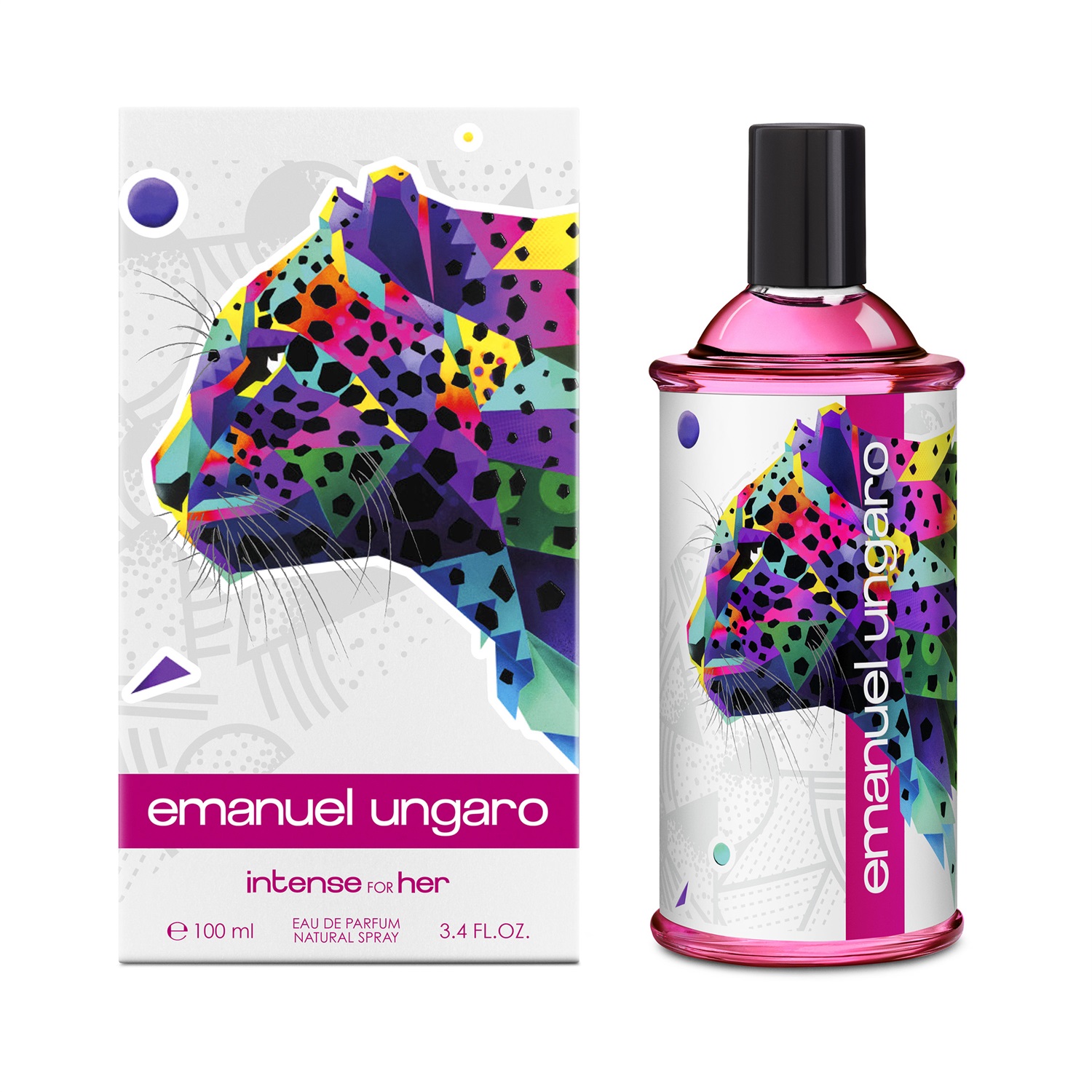Emanuel Ungaro Intense For Her Eau de Parfum 100 ml - Fragranza Floreale-Fruttata per Donne Sicure e Moderne