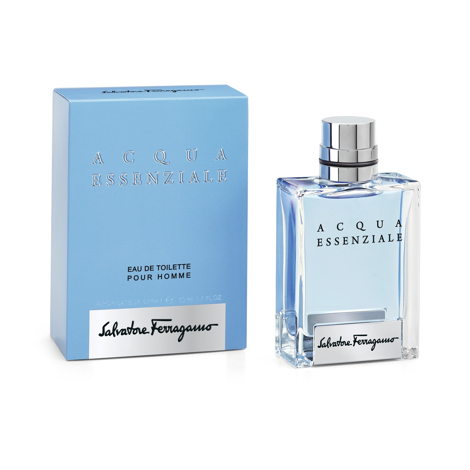 Salvatore Ferragamo Acqua Essenziale Eau de Toilette 50ml - Fragranza Aromatica Fougère per Uomo, Lanciata nel 2013