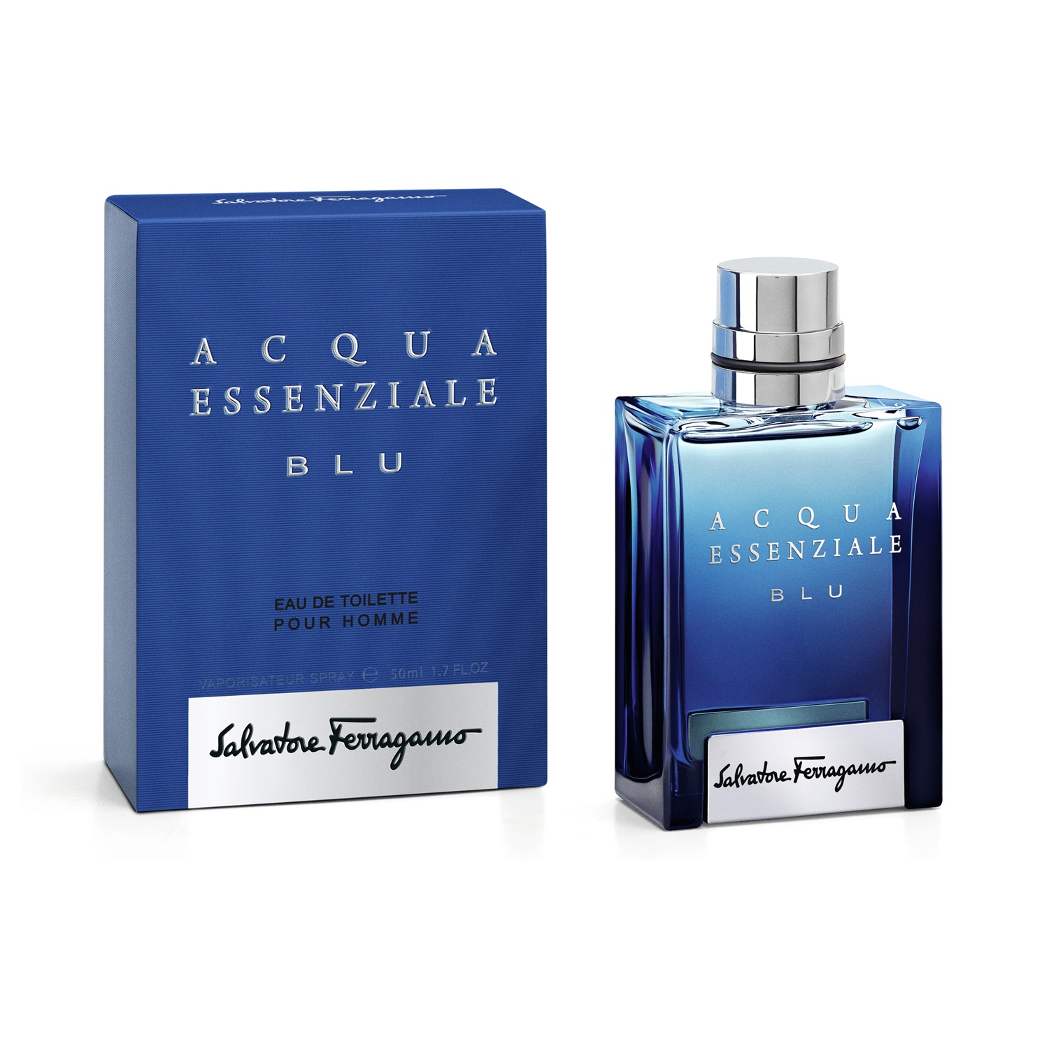 Salvatore Ferragamo Acqua Essenziale Blu Eau de Toilette Uomo 100 ml - Fragranza Fresca e Energica