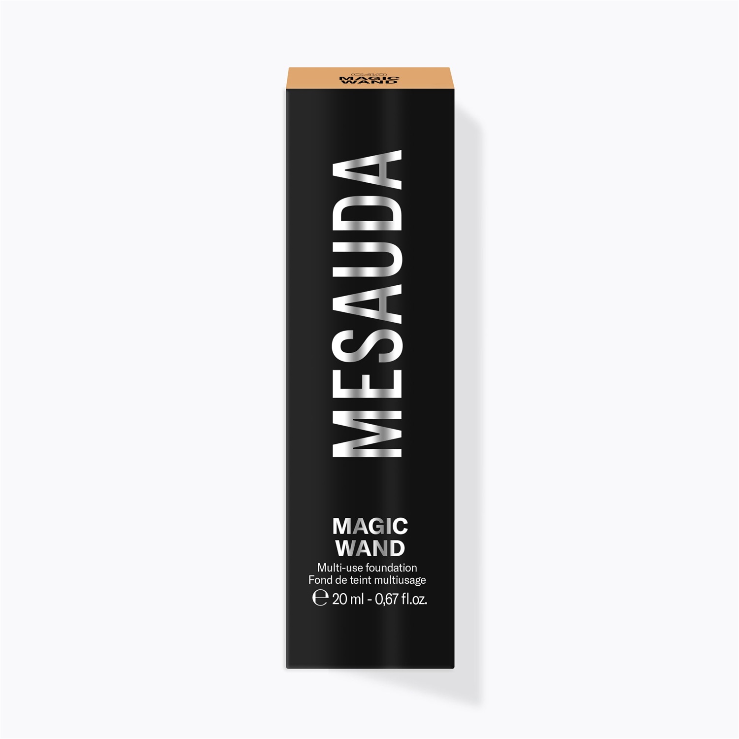 Mesauda Magic Wand Fondotinta C40 20ml - Finish Sottile e Cipriato, Coprenza Medio-Alta, Azione Protettiva e Rigenerante, Cruelty Free & Vegan