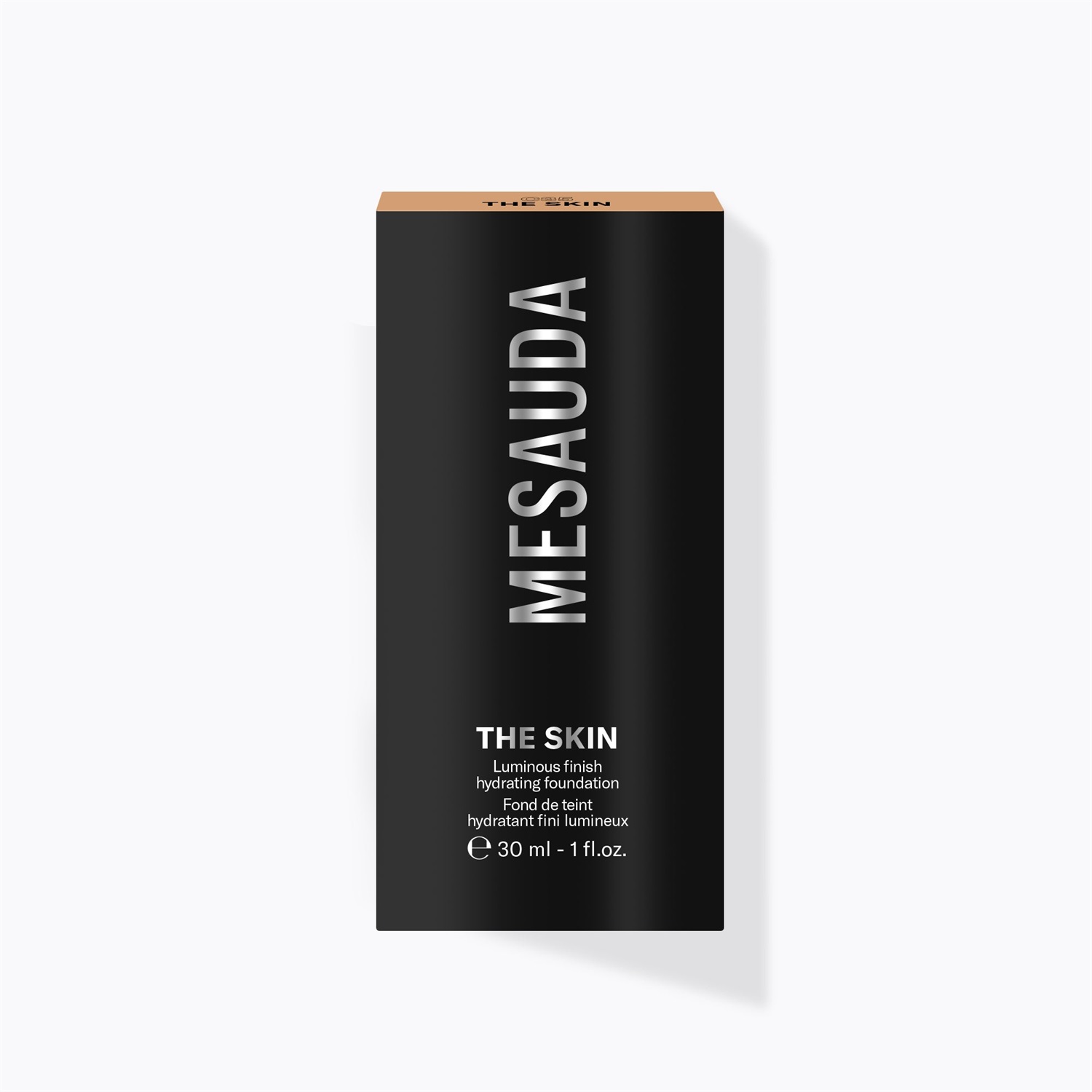 MESAUDA The Skin Fondotinta Idratante 30 ML - Finish Luminoso, Texture Ultra Leggera, Copertura Media ad Alta