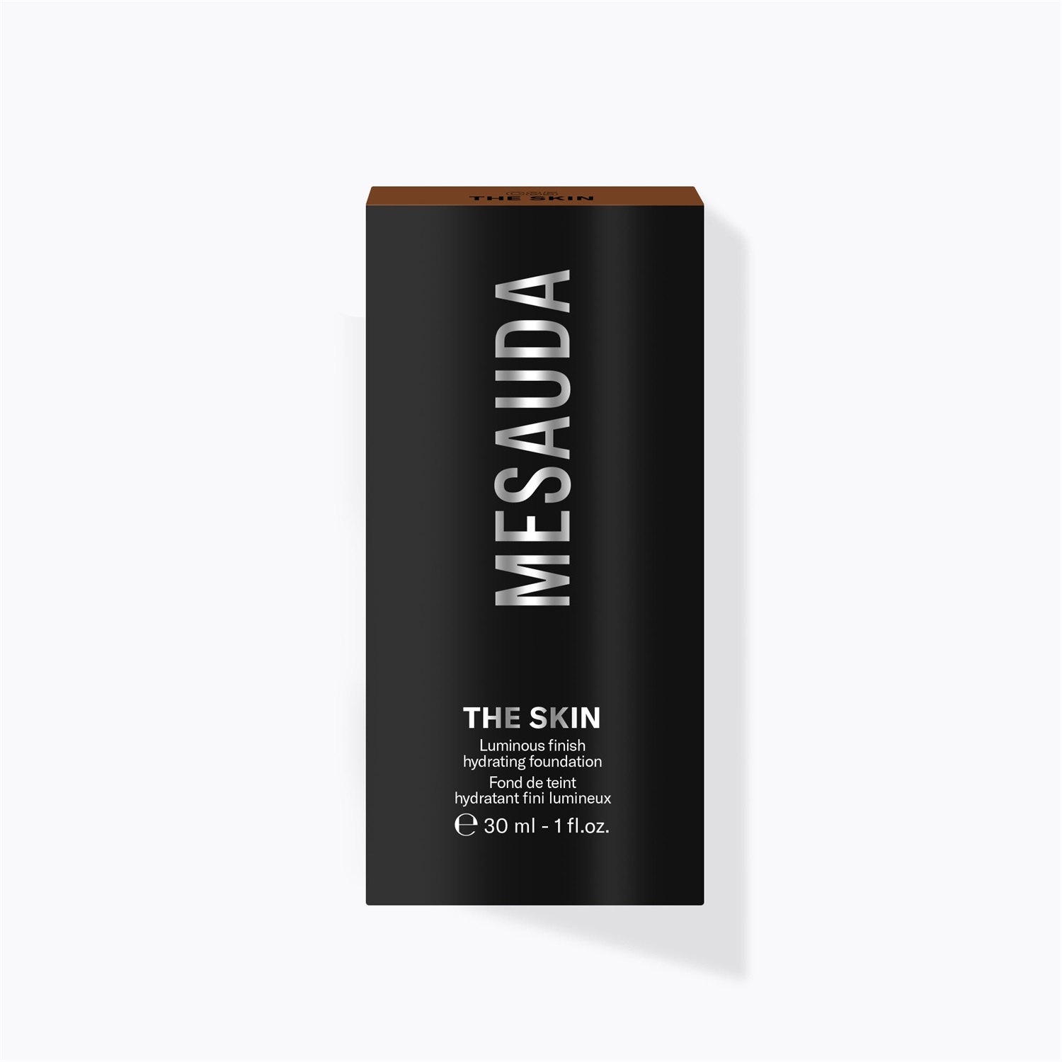 MESAUDA The Skin Fondotinta Idratante 30 ML - Finish Luminoso, Texture Ultra Leggera, Coprenza Media ad Alta