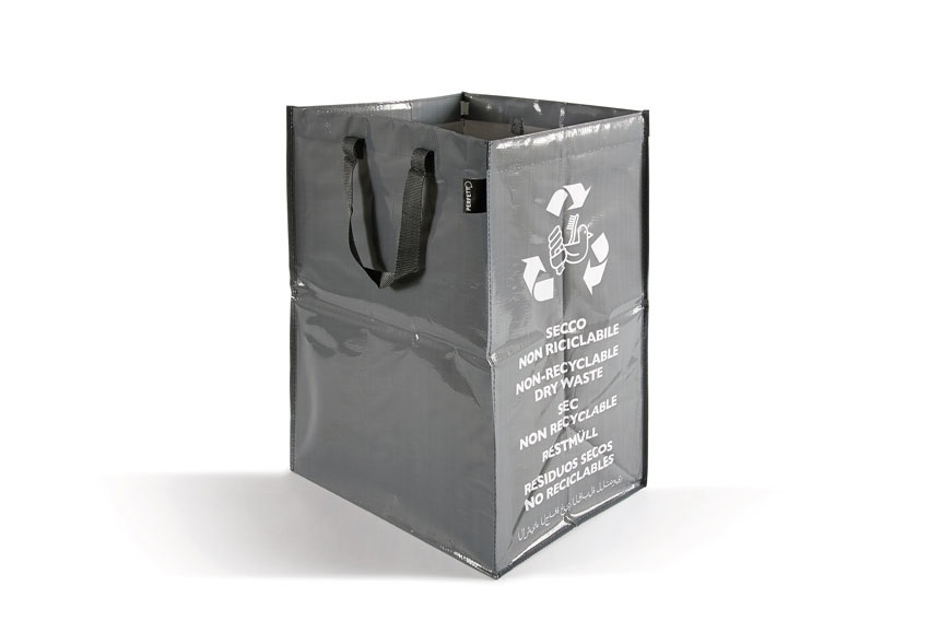 Perfetto Cestino per Rifiuti Rettangolare Ricicla - Capacità 62 lt, Dimensioni cm 30x38xh55, Ideale per Secco Non Riciclabile