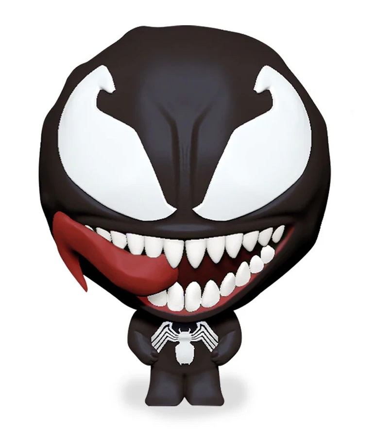 CICABOOM Elastikorp HeroPop - Personaggio da Collezione Morbido e Antistress Maxi Marvel Venom 16cm