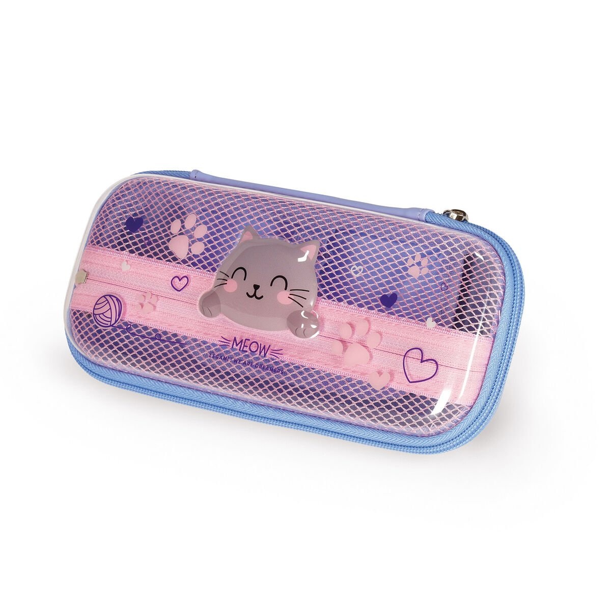 Legami Astuccio Wonderwow Kitty - 2 Scomparti, Portapenne e Chiusura a Zip