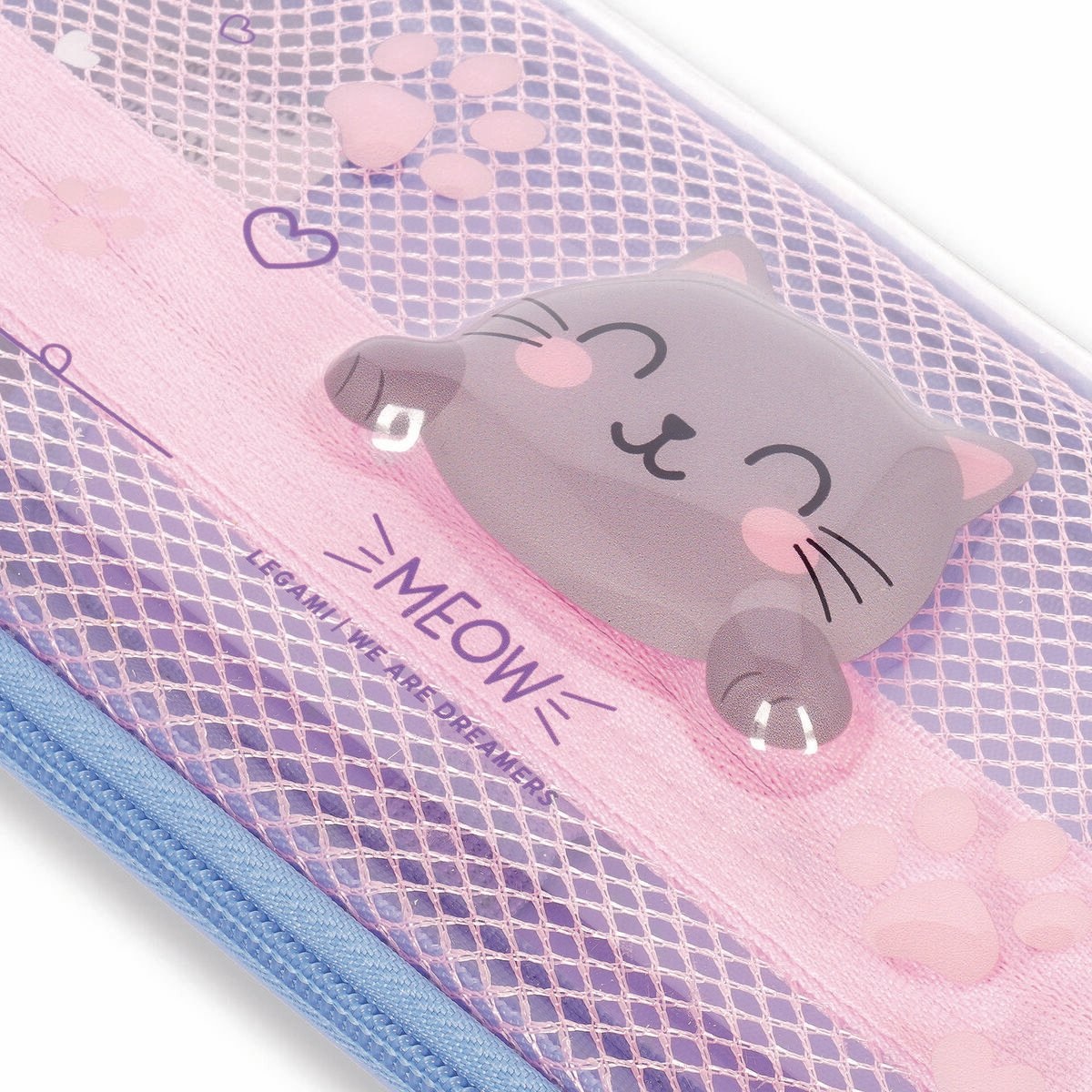 Legami Astuccio Wonderwow Kitty - 2 Scomparti, Portapenne e Chiusura a Zip