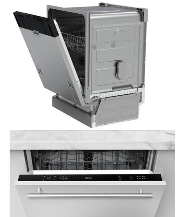 Midea MID60S101-IT Lavastoviglie da Incasso a Scomparsa Totale 12 Coperti Classe E 60 cm 49 dB