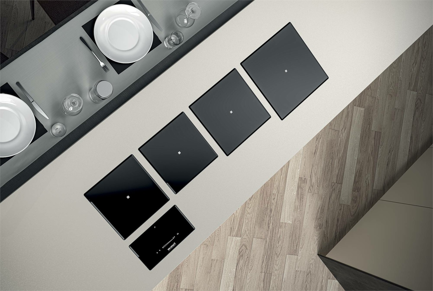 Foster 7366 350 Nero Piano Cottura a Induzione 350 mm Vetroceramica 1 Fornello 2300 W Powerboost