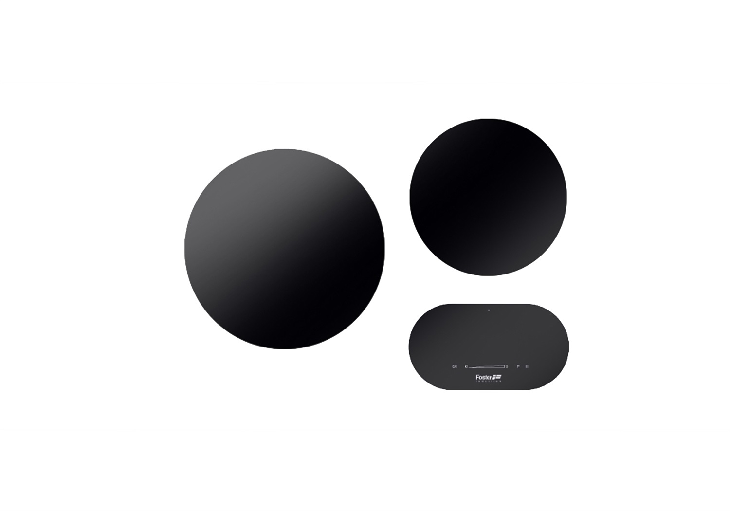 Foster 7366 020 Nero Da incasso Piano cottura a induzione 2 Zone Vetroceramica con Controllo Touch e Funzione Powerboost