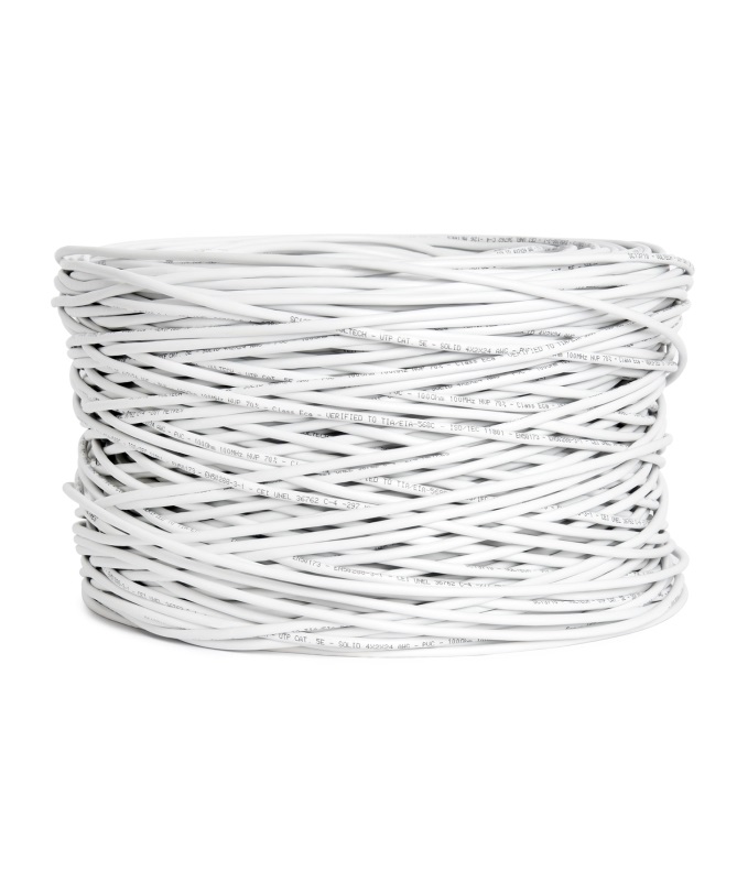 Vultech Matassa LAN 305 m - Cat. 5E UTP 24AWG, 1000 Mbit/s, Bianco
