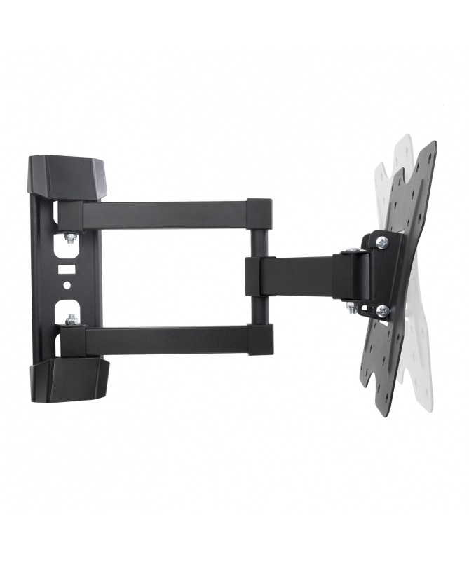 Vultech BTV-D2342LITE Supporto Staffa a Muro Inclinabile per TV da 23'' a 42'', VESA 200x200, Max 30 kg, 3 Snodi, Nero