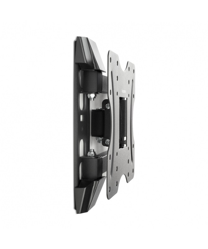 Vultech BTV-D2342LITE Supporto Staffa a Muro Inclinabile per TV da 23'' a 42'', VESA 200x200, Max 30 kg, 3 Snodi, Nero