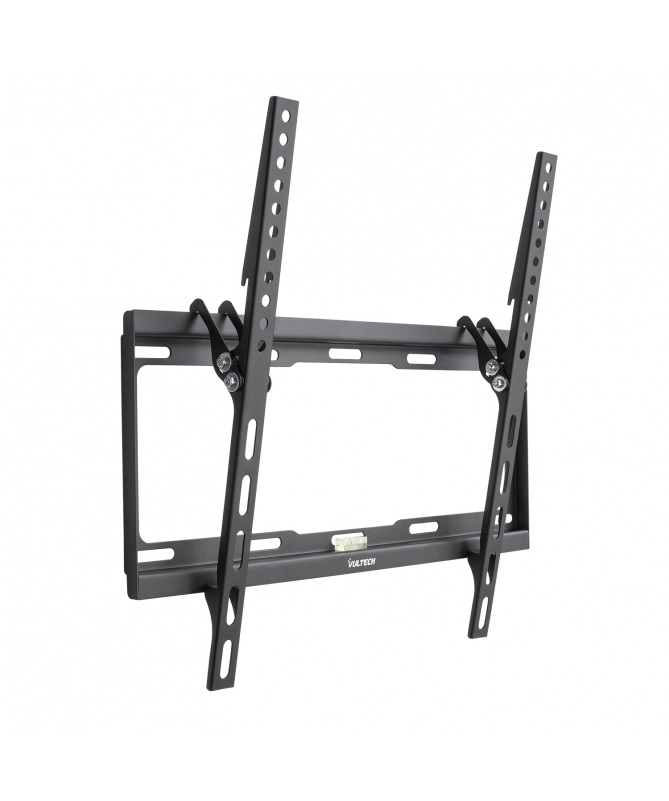Vultech BTV-T3255LITE Staffa Fissa da Muro per TV da 32'' a 55'' - Max 35 kg - VESA 400x400 - Acciaio Nero con Livella
