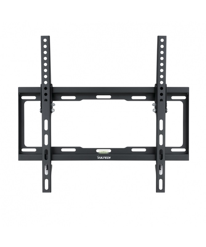 Vultech BTV-T3255LITE Staffa Fissa da Muro per TV da 32'' a 55'' - Max 35 kg - VESA 400x400 - Acciaio Nero con Livella