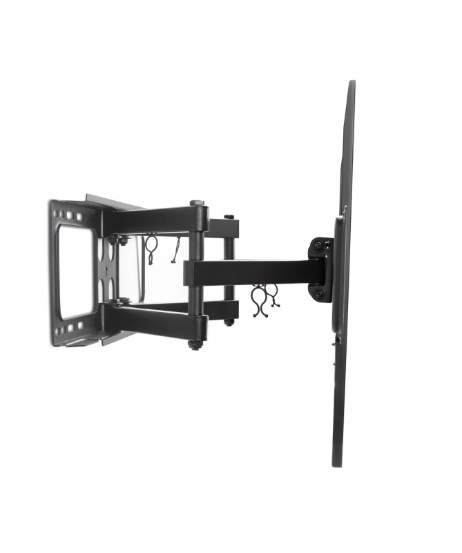 Vultech BTV-D3270LITE - Supporto a Muro per TV da 32'' a 70'' con Snodo, Capacità 40 kg, VESA 600x400, Acciaio, Colore Nero