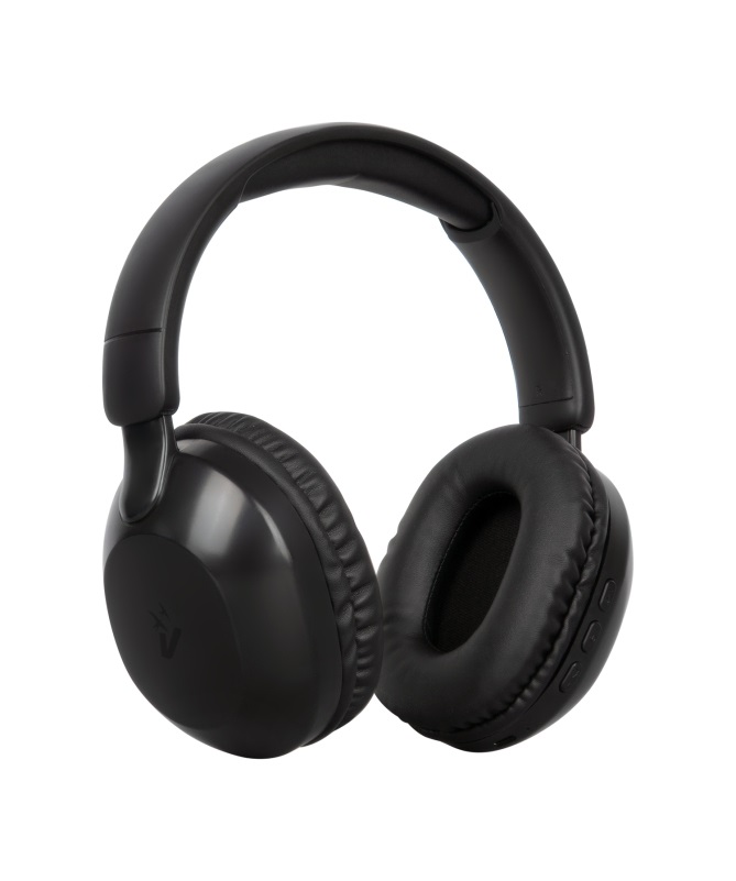 Vultech Cuffie Over-ear HBT-20BK Wireless Bluetooth 5.0 con Microfono, Controllo Traccia, Ricarica Type-C, Autonomia 12 ore
