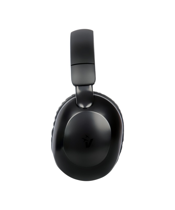 Vultech Cuffie Over-ear HBT-20BK Wireless Bluetooth 5.0 con Microfono, Controllo Traccia, Ricarica Type-C, Autonomia 12 ore