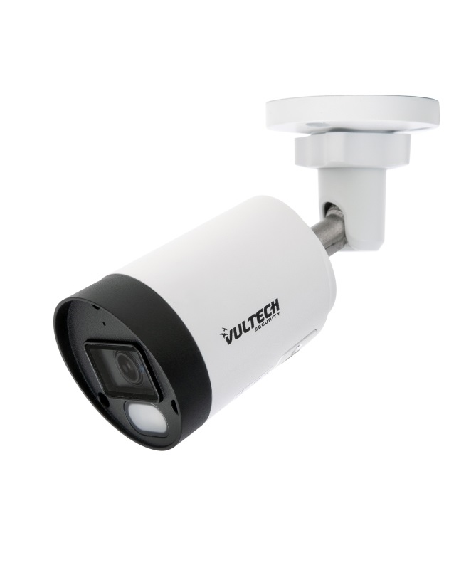Vultech Security VS-IPC1580B3FEWD-ECO Telecamera di Sorveglianza Bullet IP 8MP H.265 POE 2,8mm Fissa con LED IR fino a 25m, Interno/Esterno, IP67, Microfono e Slot SD