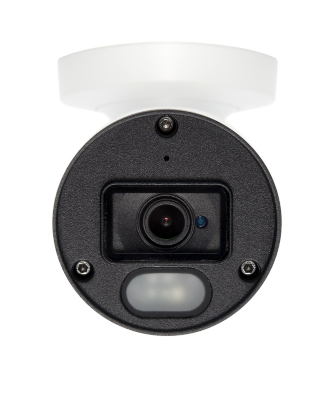 Vultech Security VS-IPC1580B3FEWD-ECO Telecamera di Sorveglianza Bullet IP 8MP H.265 POE 2,8mm Fissa con LED IR fino a 25m, Interno/Esterno, IP67, Microfono e Slot SD