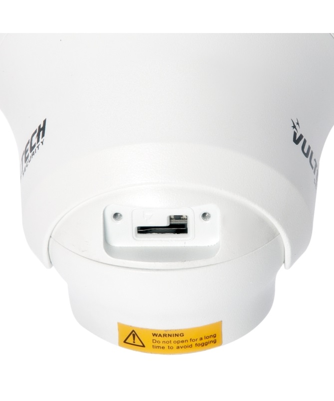 Vultech Security Telecamera di Sorveglianza Dome VS-IPC1580D1FEWD-ECO 8MP Fissa 2.8mm POE con Microfono e Slot SD, IP67