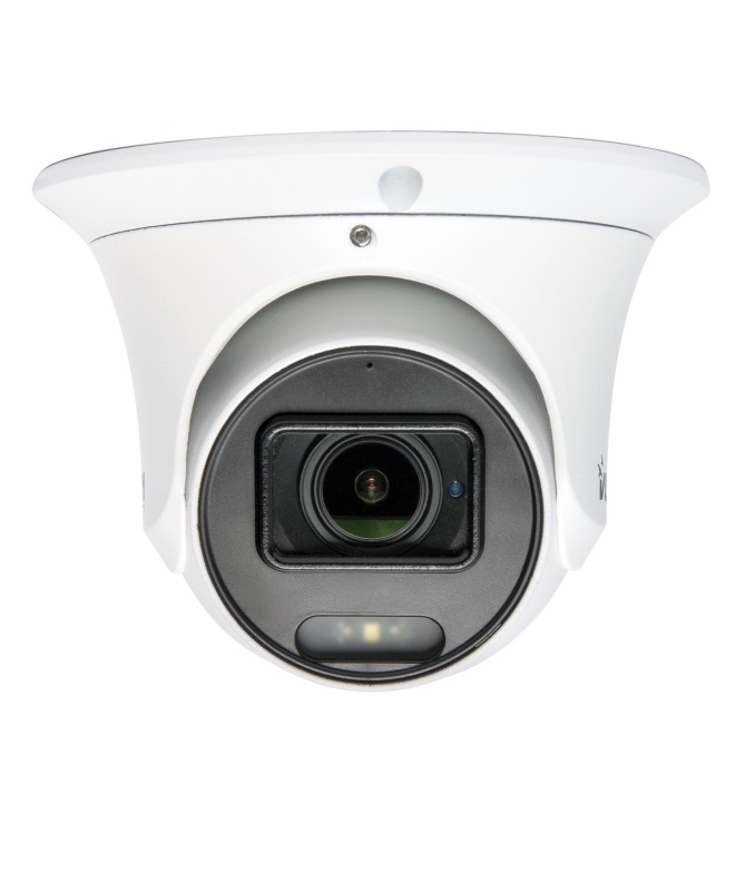 Vultech Security VS-IPC1550D2MZWD-ECO Telecamera di Sorveglianza IP Dome 5MP Varifocale Motorizzata 2,7-13,5mm con Microfono e Slot SD