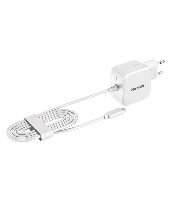 Vultech AU-67WTC Alimentatore Universale 67W con Connettore Type-C, Tecnologia GaN e Funzione PPS per Notebook e Smartphone