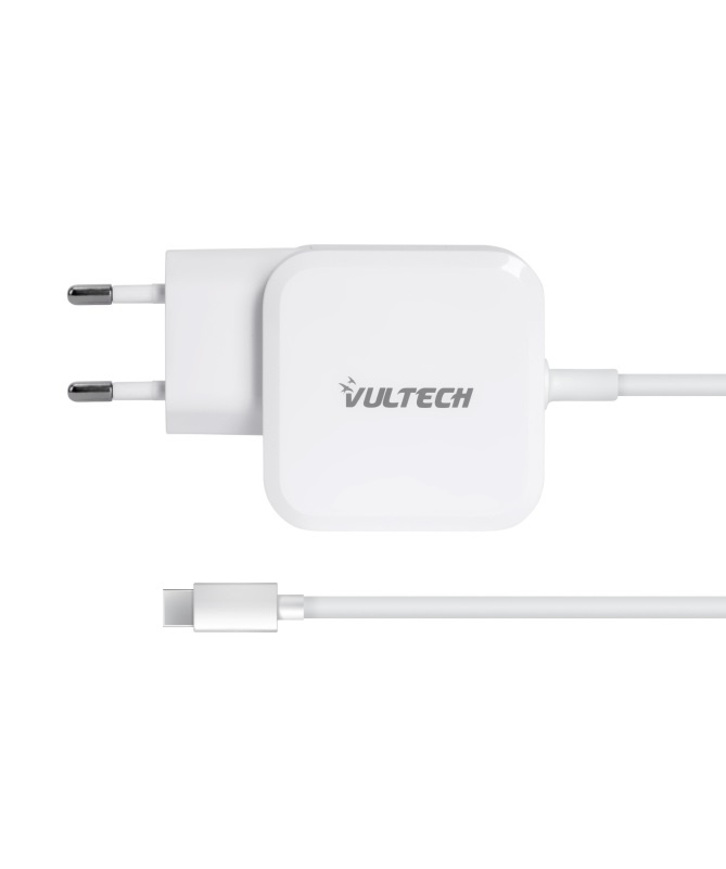 Vultech AU-67WTC Alimentatore Universale 67W con Connettore Type-C, Tecnologia GaN e Funzione PPS per Notebook e Smartphone