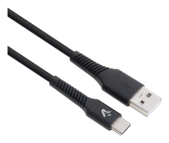 Vultech CS-TAC12BK Cavo USB-C to USB-C 1,2m 60W 3.0A in TPE Soft Touch - Compatibile con Smartphone, Tablet e Notebook