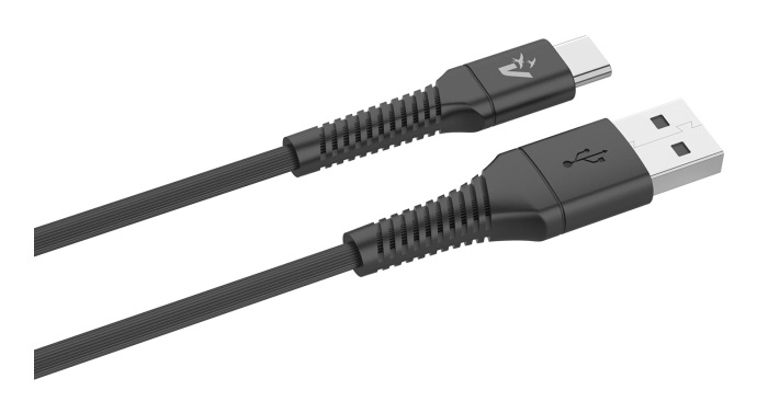 Vultech CS-TAC12BK Cavo USB-C to USB-C 1,2m 60W 3.0A in TPE Soft Touch - Compatibile con Smartphone, Tablet e Notebook