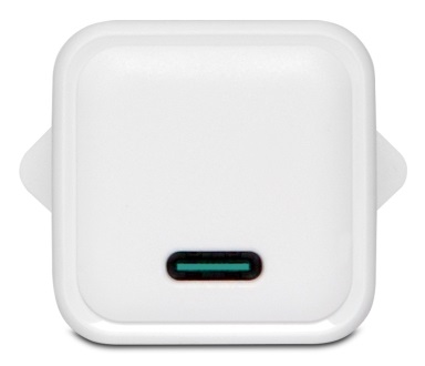 Vultech CC-120PDCUGWH Caricatore Universale 20W GaN USB-C/Type-C PD3.0 QC3.0 PPS per Smartphone e Tablet - Bianco, Dimensioni Compatte