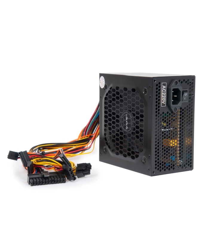 VulTech VPS-A500ER Alimentatore ATX 500W con Ventola da 12cm Termoregolata per PC Domestico e da Ufficio