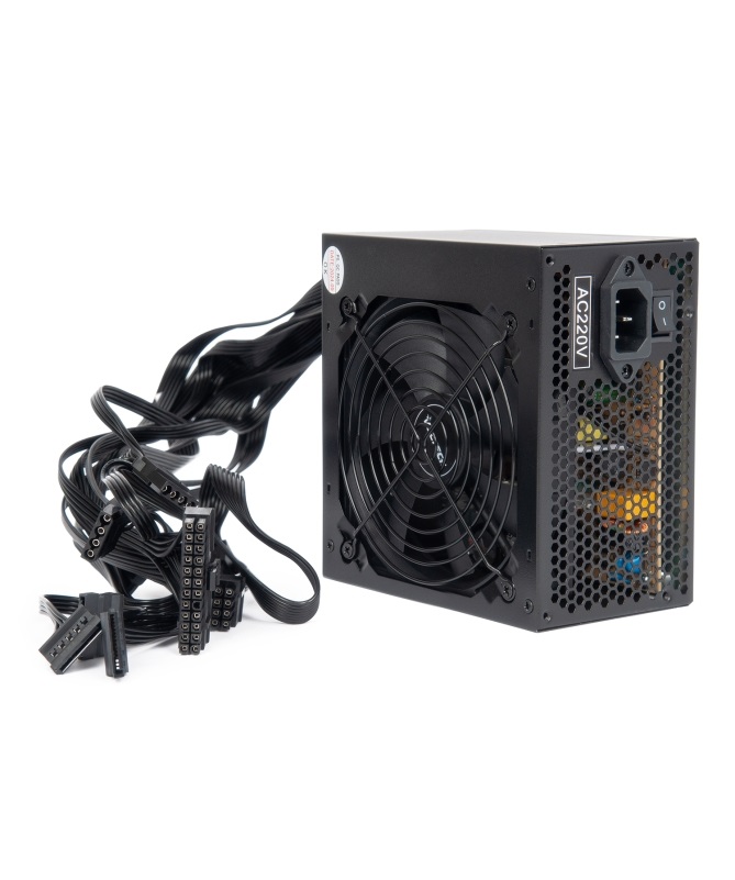 VulTech VPS-A600ER Alimentatore ATX 600W con Ventola da 12cm Termoregolata - Serie Essence