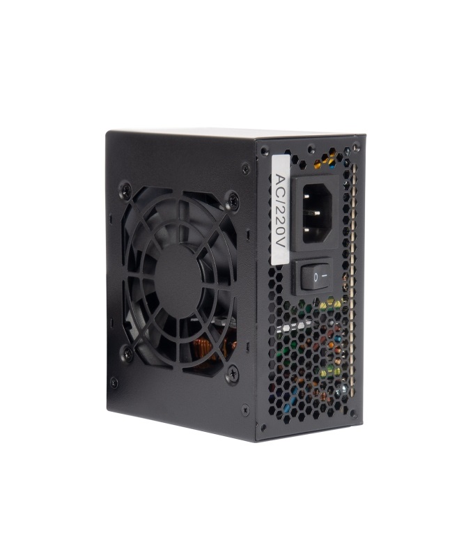 Vultech VPS-M500EB Alimentatore Micro-ATX 500W con Ventola da 8 cm Termoregolata - Serie Essence