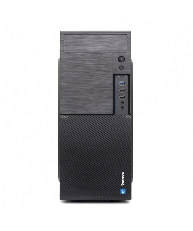 VulTech VCO-A1699P Rev. 2.2 Case ATX Nero con Alimentatore 500W, 1x USB 3.0 e 2x USB 2.0