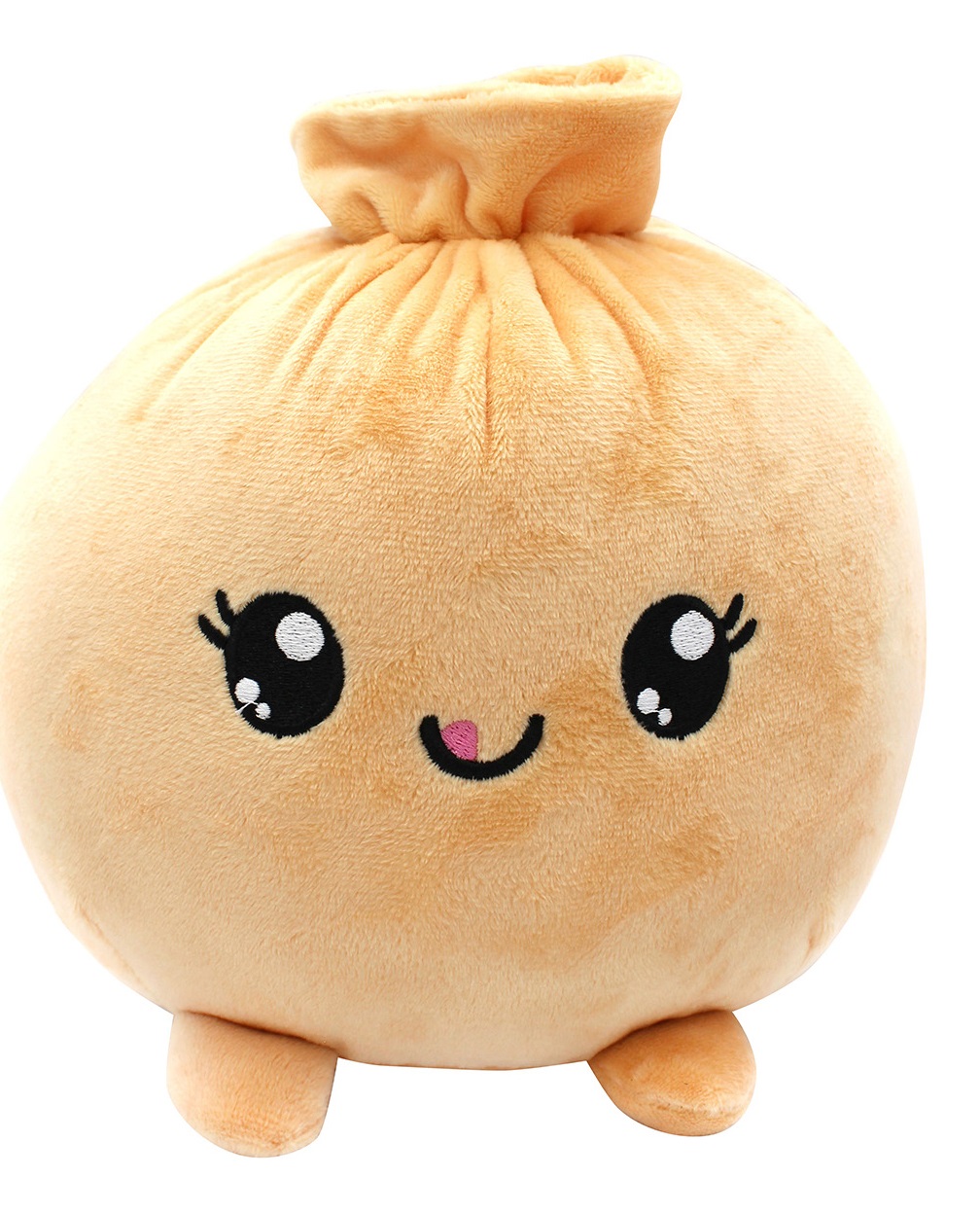 Joy Toy Plushi Dumpling Peluche Morbido 20x20x20 cm - Peluche a Forma di Gnocco con Faccia Kawaii