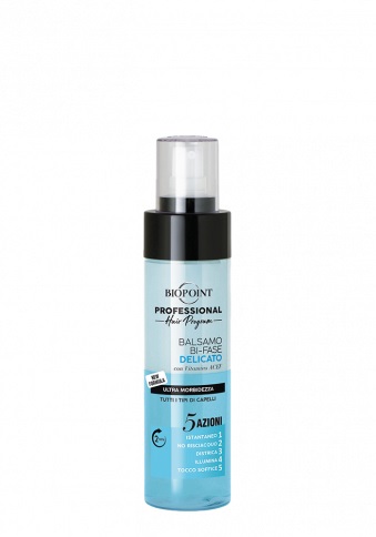 Biopoint Balsamo Bi-fase Delicato 200 ml - Nutriente, Setificante, Rinforzante per Tutti i Tipi di Capelli