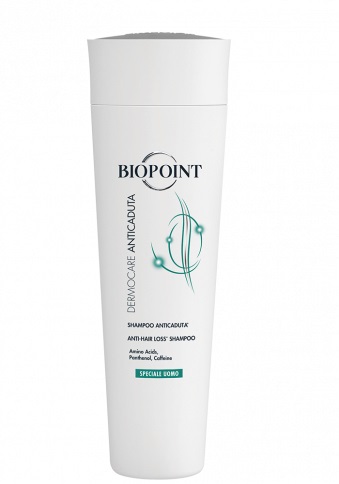 Biopoint Dermocare Shampoo Anticaduta Uomo 200ml - Deterge, Fortifica e Volumizza i Capelli